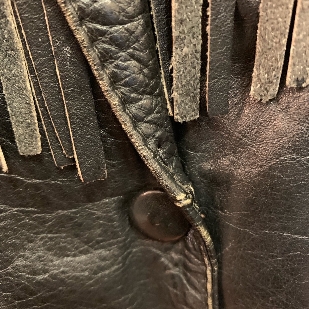 Vintage Leather Fringe Jacket - Picture 6 of 8